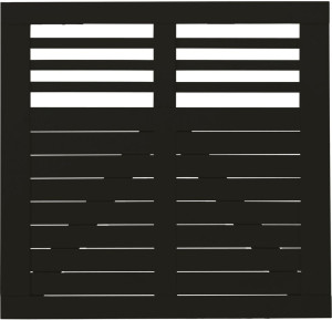 Plus Tor Decora 100 x 95 cm RAL 9005 Schwarz