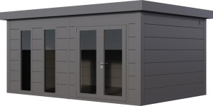 Telluria Gerätehaus Luminato 5436+ granitgrau 538 x 358 cm