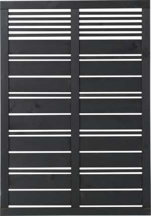 Plus Sichtschutzelement Silence 120 x 170 cm schwarz