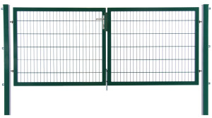 Floraworld Gartentor doppelflügelig Premium 300 x 120 cm moosgrün