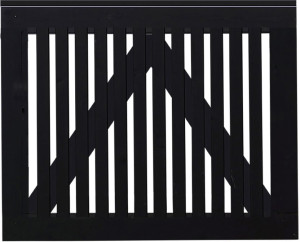 Plus Tor Sendai 100 x 80 cm RAL 9005 Schwarz