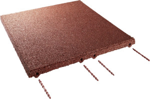 Weitere Fallschutzplatte 50 x 50 x 3 cm oxydrot