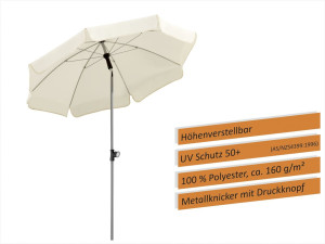Schneider Schirme Schneider Sonnenschirm Locarno natur Ø 150 cm