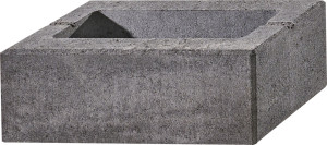 Kann Mauerstein Lindeza 40 x 20 x 15 cm vulkan-anthrazit