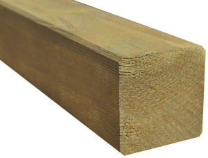 Weitere Kantholzpfosten 300 cm, 90 x 90 mm, kesseldruckimprägniert
