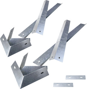 Bio Green BioGreen Hochbeet Schneckenzaun Starter-Set silber 75 x 75 cm
