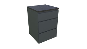 Bellano Living Eck Element für Outdoorküchen inkl. 3 Schubladen anthrazit granit