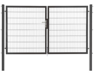 Floraworld Gartentor doppelflügelig Premium 300 x 1600 cm anthrazit