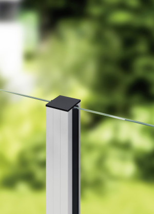 Weitere Aluminium-Pfosten 187 cm, 68 x 68 mm, eloxal silber
