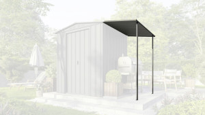 Globel Industries Globel Schleppdach für Gerätehaus Dream 65 anthrazit