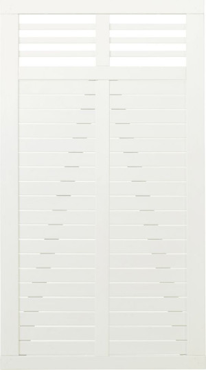 Plus Tor Decora 100 x 180 cm RAL 9010 Weiß