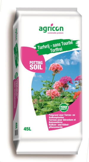 Agricon Balkon- und Kübelpflanzerde 45 Liter torffrei