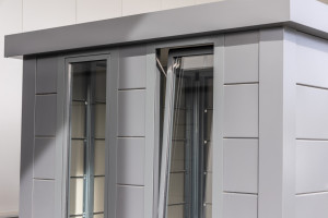 Telluria Gerätehaus Luminato 2424 EW weiß 238 x 238 cm