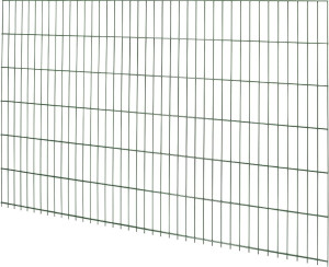 Floraworld Doppelstabmatte-Zaun Comfort 201 x 123 cm moosgrün