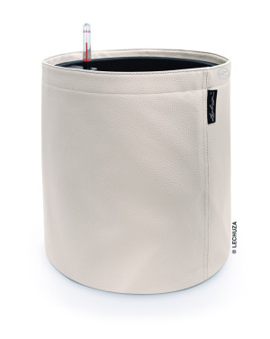 Lechuza Pflanztopf Trendcover 32 cm Kunstleder creme