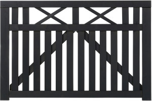 Plus Zauntor Vinesse 150 x 98 cm schwarz