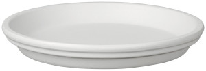 DEROMA Bigband Untersetzer Ø 27 cm Terrakotta weiß