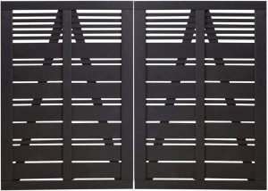 Plus Doppeltor Silence 200 x 140 cm RAL 9005 Schwarz