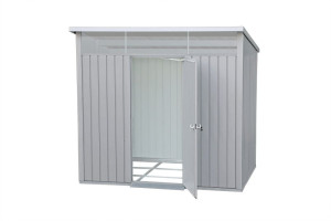 Duramax Metallgerätehaus Palladium silber/grau 249 x 209 cm