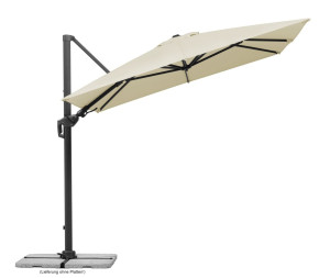 Schneider Schirme Schneider Ampelschirm Rhodos Twist natur 350 x 260 cm