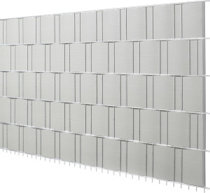 Floraworld Sichtschutzstreifen silber 2,015 m x 19 cm