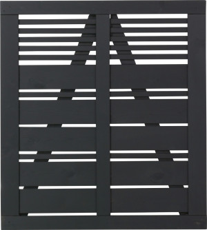 Plus Einzeltor Silence 100 x 110 cm schwarz