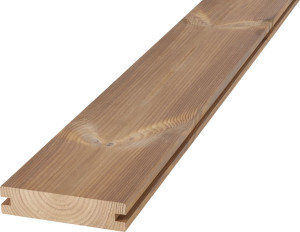binderholz Terrassendiele Kiefer 250 x 11,7 x 2,6 cm glatt/glatt thermisch modifiziert
