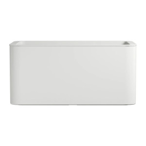 Elho Florus Pflanzkübel Jive mit integrierten Wasserbehälter Kunststoff weiß 78 x 39 cm