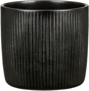 Scheurich Übertopf Solido Linea Ø 17,6 x 16 cm ebano schwarz