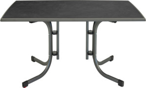 MFG Klapptisch Boulevard, 132 x 72 x 90 cm, Stahl, anthrazit/schiefer