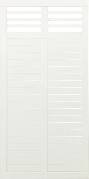 Plus Zaun Decora 90 x 180 cm RAL 9010 Weiß