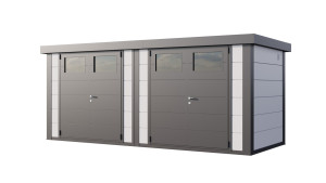 Telluria Gerätehaus DUO 2721 weiß 522 x 208 cm