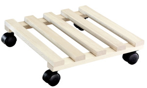 Wagner-System WAGNER Pflanzenroller Buche eckig 34 x 34 cm Tragkraft bis max. 150 kg