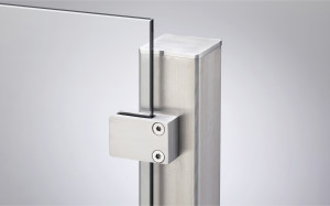 Ambiente Endpfosten-Set zum ANSCHRAUBEN 187 cm, 60 x 60 mm, Edelstahl V2A