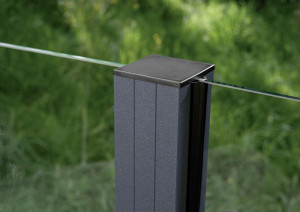 Ambiente Aluminium-Pfosten 187 cm, 68 x 68 mm, Anthrazit Struktur 7016