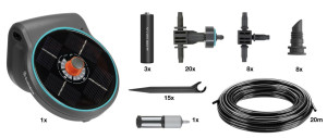 Gardena Solar-Bewässerung AquaBloom Set für bis zu 20 Pflanzen