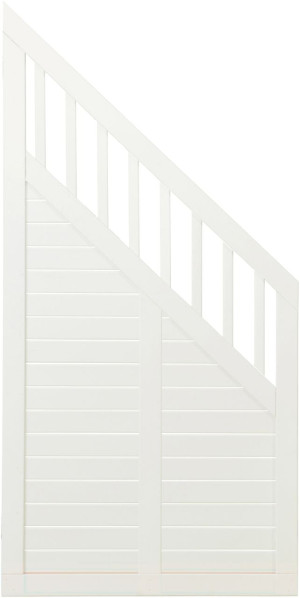 Plus Zaun Nostalgie 90 x 180/95 cm RAL 9010 Weiß