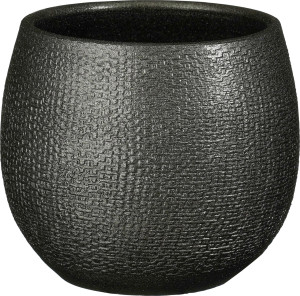 Mica Decorations Topf Porto terracotta 14 x 15 cm metallic