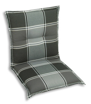 GO-DE Niederlehner-Auflage 100 x 50 x 9 cm, grau kariert