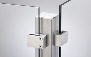 Ambiente Eckpfosten-Set zum EINBETONIEREN 157 cm, 60 x 60 mm, Edelstahl