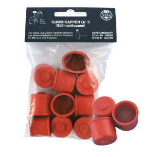 Vina Süßmostkappen Gummikappen Gr.2 ohne Loch Ø 28 mm 10 Stk 10 Stück, Ø 2,8 cm