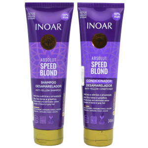 Inoar Absolut Speed Blond Duo Pack do włosów blond oraz siwych 250ml