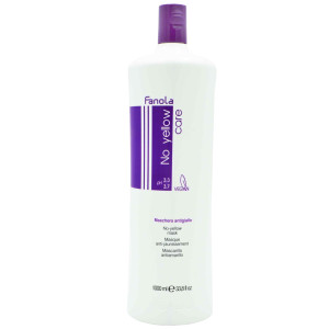 Fanola No Yellow Mask - maska neutralizująca żółty kolor na włosach blond i siwych, 1000ml