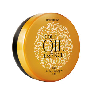 Montibello Gold Oil Essence - maska bursztynowo-arganowa, zapobiega przesuszeniu, 200ml