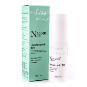 Nacomi Next Level Adios Acne - serum do twarzy z kwasem glikolowym 10%, 30ml