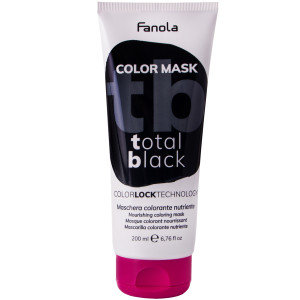 Fanola Color Mask - maska koloryzująca do włosów, różne kolory 200ml Total Black