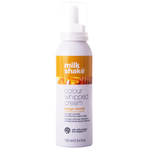 Milk Shake Color Whipped Cream Beige Blonde – pianka koloryzująca i odżywcza bez spłukiwania 100 ml Beige blond
