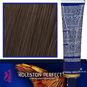 Wella Koleston Perfect Me - profesjonalna farba do koloryzacji włosów, 60ml 5/3 Złoty Jasny Brąz