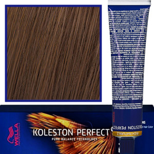 Wella Koleston Perfect Me - profesjonalna farba do koloryzacji włosów, 60ml 5/37 Złoto Brązowy Jasny Brąz