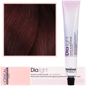 Loreal Dia Light - profesjonalna trwała farba do włosów, 50ml 5.66 Jasny Brąz Czerwony Głęboki